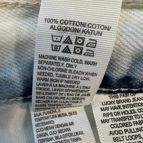 Lucky Brand The Cutoff bleached raw hem denim jeans shorts Size 6/28 - Picture 16 of 16